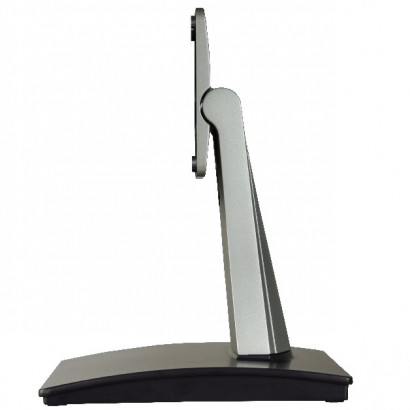 VESA75 Desk Stand small, h: 150mm, -5° - 90°, neck aluminium, base black