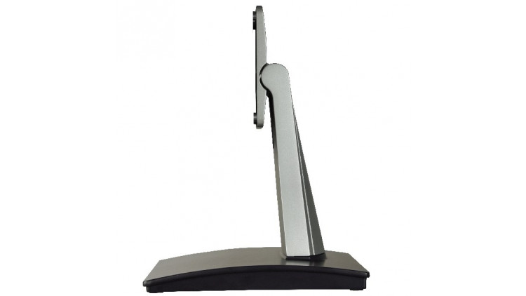 VESA75 Desk Stand small                           h: 150mm, neck aluminium 0 - 81°, base black - Abbildung ähnlich